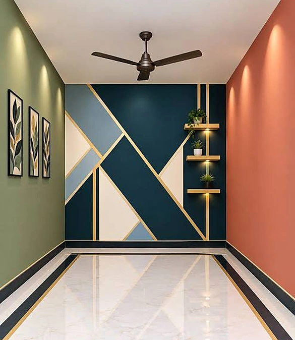 House painters doing interior wall painting in Hyderabad